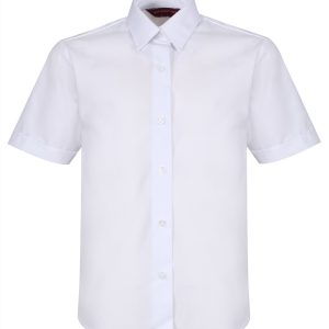 The WIlnecote School Girls Short Sleeve Non-Iron Blouse – White – Twin Pack