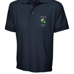 Little Seeds Nursery Navy Polo Shirts