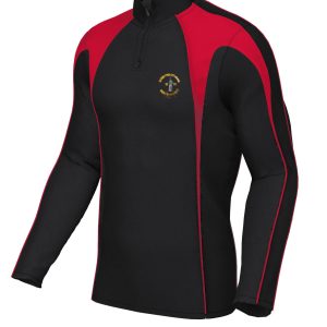 Manor Primary School  BLACK/RED  P.E  1/4 Zip Top