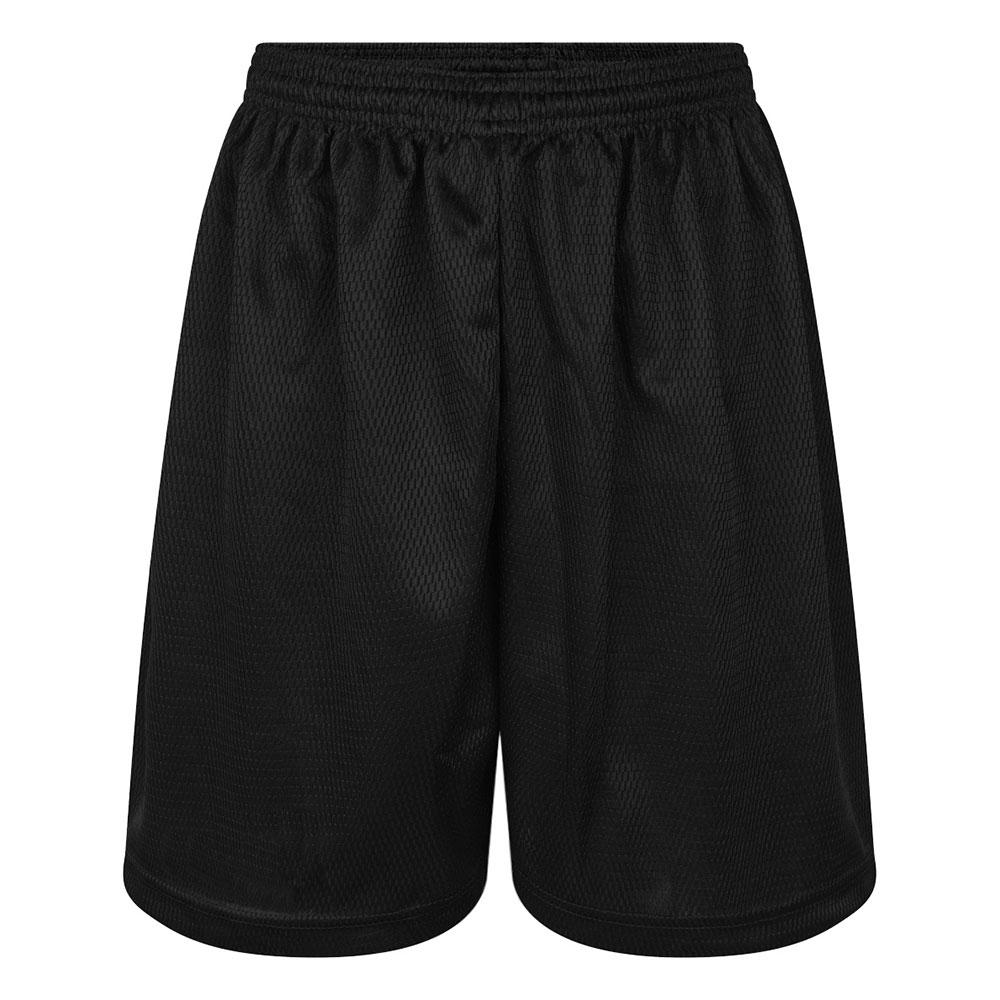 BLACK PE SHORTS